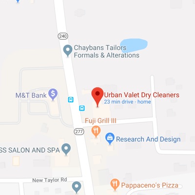 map of Urban Valet Orchard Park NY location